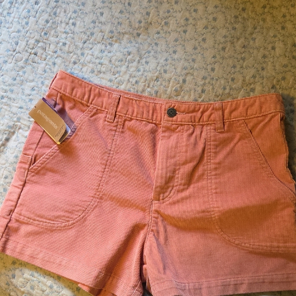 Women's Pink Corduroy Shorts